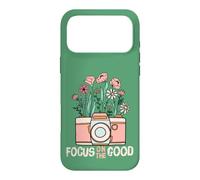 Vintage Focus on The Good Wildflower Camera Happy Thoughts Coque pour iPhone 17 Pro Max
