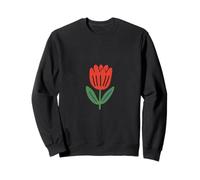 Vintage Folk Tulipe Illustration Fleur Sweatshirt