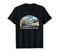 Vintage Fontainebleau, France Escalade Bloc T-Shirt