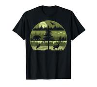 Vintage Forest Graphic Outdoor Nature Lover Wildlife Lover T-Shirt