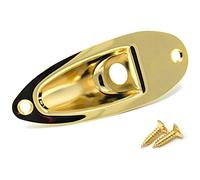 VINTAGE FORGE Plaque jack pour guitare Fender Stratocaster Strat doré