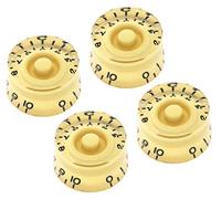 Vintage Forge RS24US-CRM4 Lot de 4 boutons de vitesse compatibles avec guitare électrique Gibson Les Paul SG 24 à cannelure fine USA (impérial)