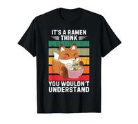 Vintage Fox C'est Un Ramen Que Je Pense Que Vous ne comprendriez Pas T-Shirt Graphique avec Valeur, Homme, Noir, S