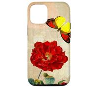 Vintage French Rose and Butterfly Coque pour iPhone 12/12 Pro