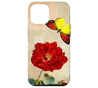 Vintage French Rose and Butterfly Coque pour iPhone 12 Pro Max
