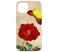 Vintage French Rose and Butterfly Coque pour iPhone 13