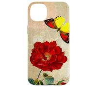 Vintage French Rose and Butterfly Coque pour iPhone 14 Plus