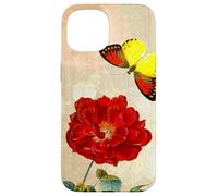 Vintage French Rose and Butterfly Coque pour iPhone 15