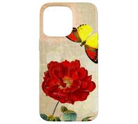 Vintage French Rose and Butterfly Coque pour iPhone 15 Pro Max