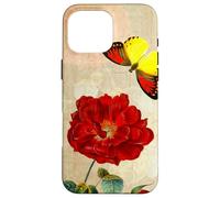 Vintage French Rose and Butterfly Coque pour iPhone 16 Pro Max