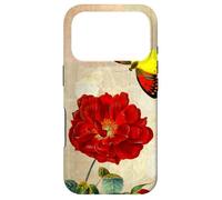 Vintage French Rose and Butterfly Coque pour iPhone 17 Pro