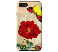 Vintage French Rose and Butterfly Coque pour iPhone SE (2020) / 7/8