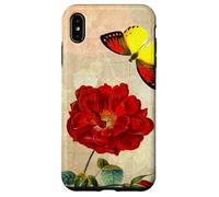 Vintage French Rose and Butterfly Coque pour iPhone XS Max