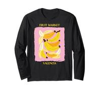 Vintage Fruit Banana Flower Botanical Cottagecore Fruit Manche Longue