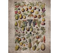 Vintage Fruits and Nuts 2026 Teacher Planner Weekly and Monthly: Minimalist Lesson Record, Calendar Organizers, goal, to do list