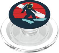 Vintage Funny Bigfoot Scuba Diving Retro Dive Flag PopSockets PopGrip pour MagSafe
