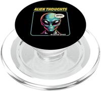 Vintage Funny Humans are Not Real Cute Alien UFO PopSockets PopGrip pour MagSafe