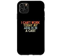 Vintage Funny I Can't Work Today My Arm is in A Cast Coque pour iPhone 11 Pro Max