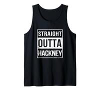 Vintage Funny Straight Outta Hackney London England UK Débardeur