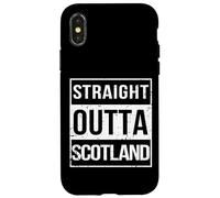 Vintage Funny Straight Outta Scotland UK Great Britain Coque pour iPhone X/XS