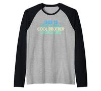 Vintage Funny This is How A Real Cool Brother Looks Like Manche Raglan