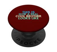 Vintage Funny This is How A Real Cool Brother Looks Like PopSockets PopGrip Adhésif