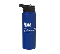 Vintage Funny Vegan Definition Stainless Steel Insulated Water Bottle