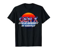 Vintage Generation X - Gen X Lots of Memories No Evidence T-Shirt