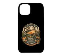 Vintage Georgia Peach State Southern Roots Coque pour iPhone 13