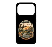 Vintage Georgia Peach State Southern Roots Coque pour iPhone 17 Pro