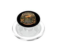 Vintage Georgia Peach State Southern Roots PopSockets PopGrip pour MagSafe