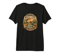 Vintage Georgia Peach State Southern Roots T-Shirt Haut de Gamme