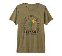 Vintage Get Out and Explorer Arizona Desert Vibes T-Shirt Haut de Gamme
