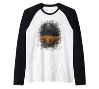 Vintage Ghost Farm Grange Gothique Halloween Manche Raglan