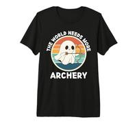 Vintage Ghost : Le Monde a Besoin de Plus d'amateurs de tir à l'arc T-Shirt Haut de Gamme