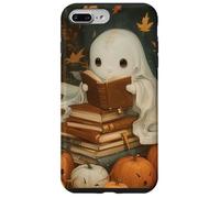 Vintage Ghost Reading Books Fall Leaves Theme Coque pour iPhone 7 Plus/8 Plus