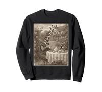 Vintage Girafe High Tea Victorian Cottagecore Sweatshirt