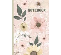 Vintage Girl Notebook / College Ruled / Gift for Girls / School Notes / Journal / Floral Illustration: vintage floral notebook for girls /Aesthetic School Notebook