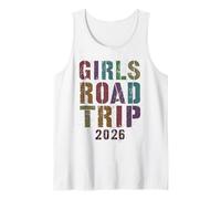 Vintage Girls Road Trip 2026 Vacances Surf Vacay Beach Débardeur