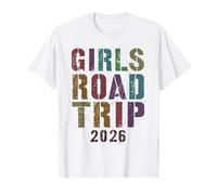 Vintage Girls Road Trip 2026 Vacances Surf Vacay Beach T-Shirt
