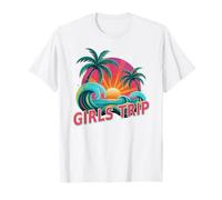 Vintage Girls Trip Croisière Vacances Vacances Soeurs Assorties T-Shirt