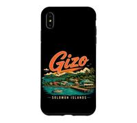 Vintage Gizo Îles Salomon Souvenir de Voyage Cadeau Monument Coque pour iPhone XS Max