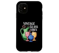 Vintage Glass Vibes Retro Collectible Colored Glassware Coque pour iPhone 11