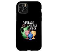 Vintage Glass Vibes Retro Collectible Colored Glassware Coque pour iPhone 11 Pro