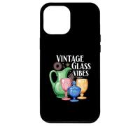 Vintage Glass Vibes Retro Collectible Colored Glassware Coque pour iPhone 12 Pro Max