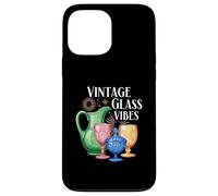 Vintage Glass Vibes Retro Collectible Colored Glassware Coque pour iPhone 13 Pro Max