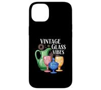 Vintage Glass Vibes Retro Collectible Colored Glassware Coque pour iPhone 14 Plus