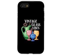 Vintage Glass Vibes Retro Collectible Colored Glassware Coque pour iPhone SE (2020) / 7/8