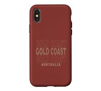 Vintage Gold Coast Australie Coque pour iPhone X/XS
