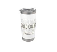 Vintage Gold Coast Australie Gobelet isotherme en acier inoxydable double paroi
